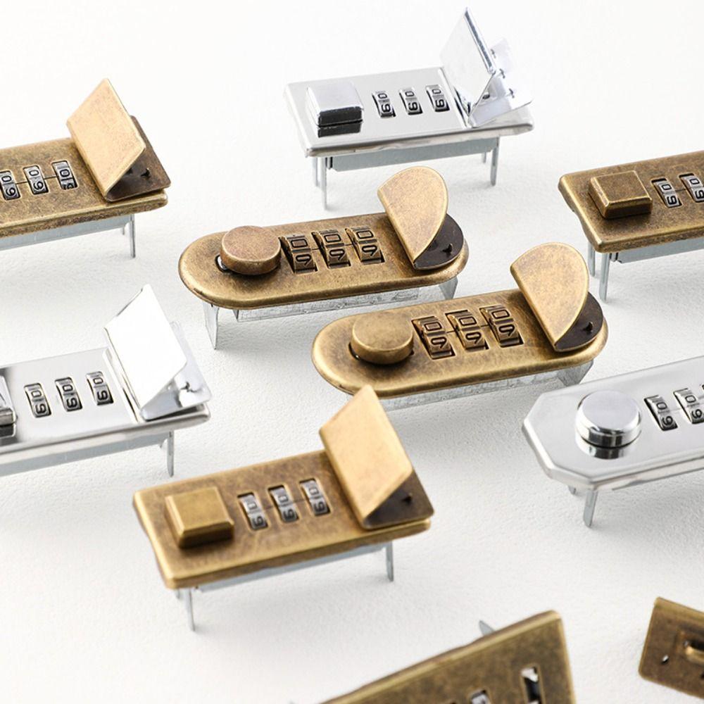 Водонепроницаемый блокнот с кодовым замком, прочная фурнитура, многоразовый замок для портфеля, экономичный сплав, механизм «сделай сам», механический замок