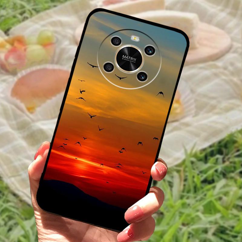 Чехол для Honor X 9 4G, силиконовый, мягкий, с рисунком мрамора, защитные чехлы для Honor X9, модный черный бампер для Huawei Honor X 9, Fundas