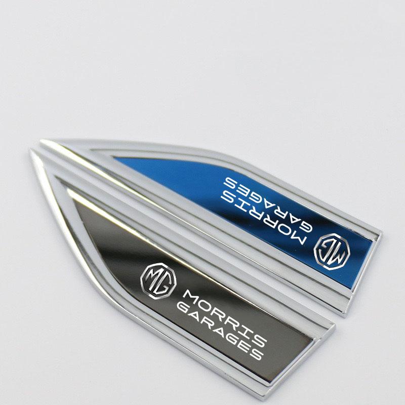 2Pcs Car Door Fender Side Blade Badge Car Body Protective Car Metal Sticker for MG HS EHS MG3 MG5 MG6 MG7 GT RX5 ZT RX8 qn2