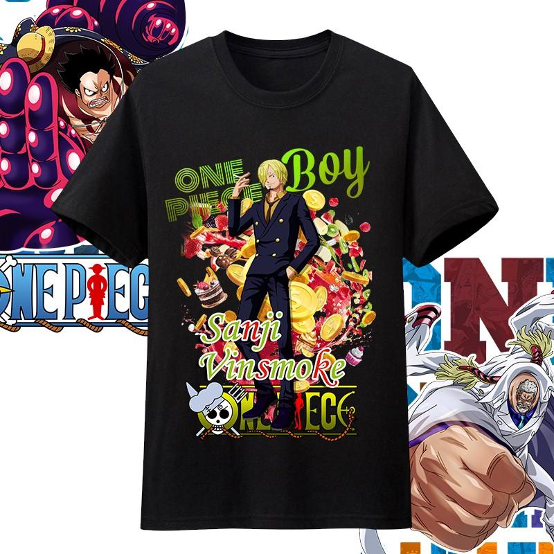 Хлопковая футболка оверсайз с принтом персонажей аниме One Piece для мужчин и женщин, удобная, в стиле Y2K, детская одежда, летний тренд, футболки