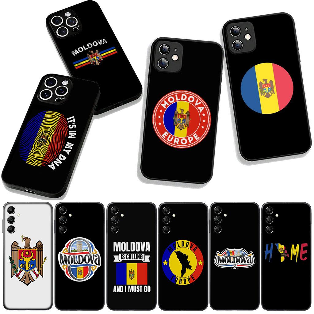 Для Samsung Galaxy A25 A37 A57 A12 A14 A31 A41 A50 A51 A70 A71 A72 A21S A04 M15 Note 20 9 8 10 Чехол Флаг Республики Молдова
