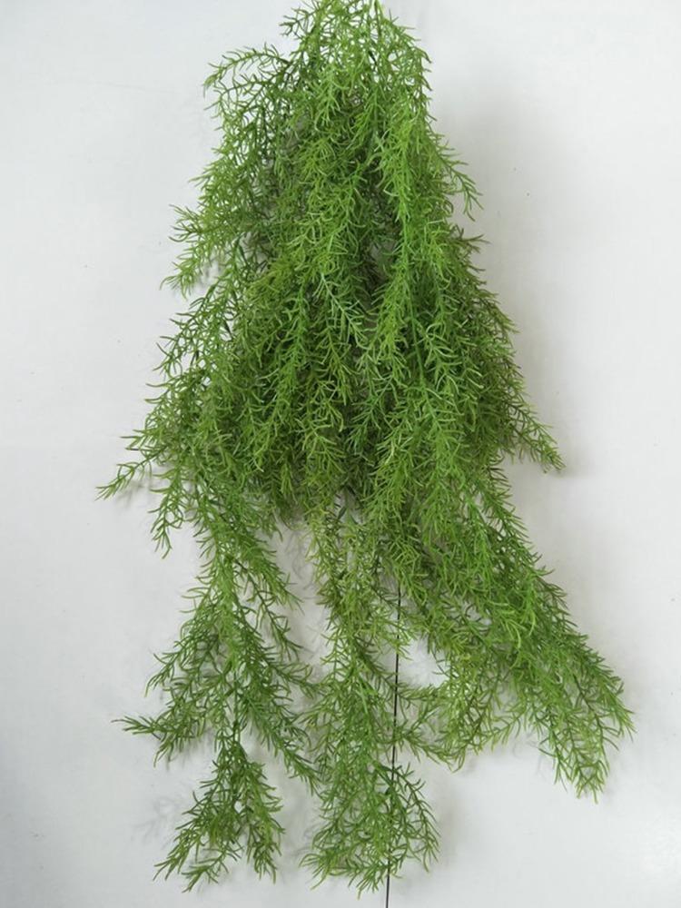 2 шт. 100 см зеленое растение, поддельное настенное висение, трава, длинная лоза, искусственные растения, пластиковые листья для домашнего сада, свадебного декора