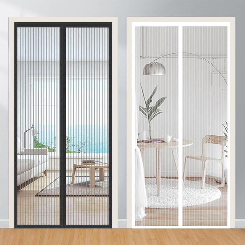 Mosquito Magnetic Screen Door Curtain Net Anti Bug Fly Insect Partition Curtain Mesh Summer Indoor Automatic Closing Door Screen