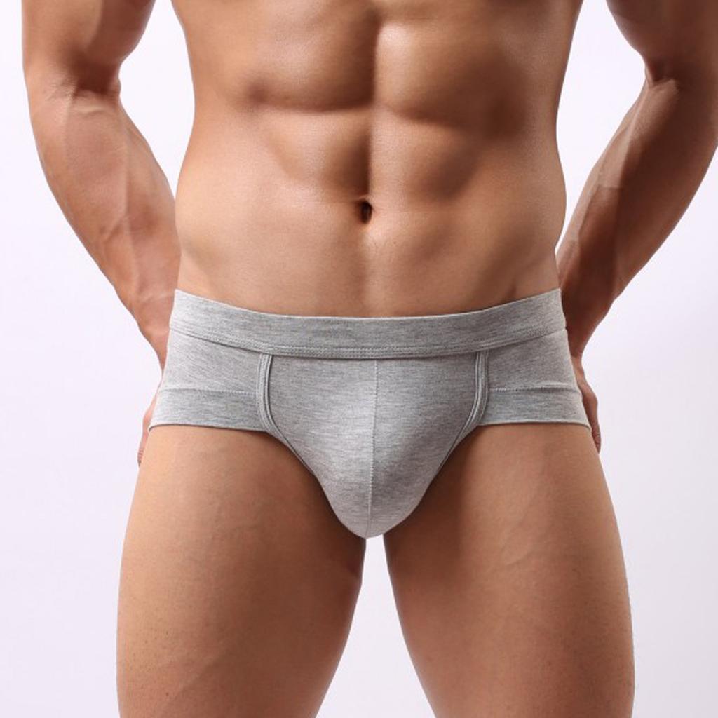 Мужские хлопковые боксеры с двойными стрингами, шорты, мягкие трусы для бодибилдинга
