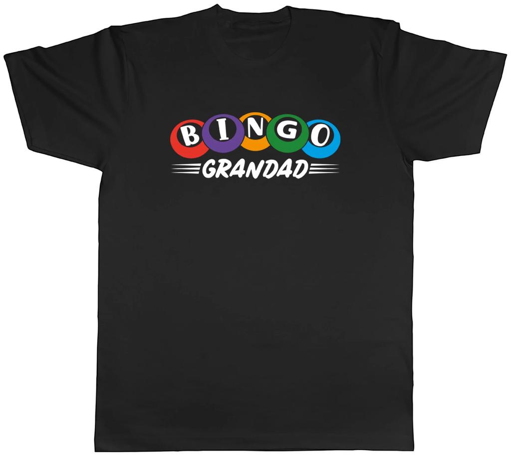 Bingo Grandad Mens T-Shirt Number Card Jackpot Tee Gift