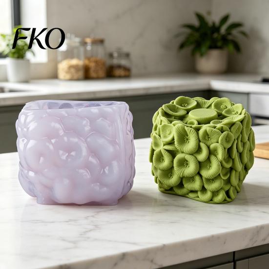 Beautiful Cake Mold Silicone Flower Mold, Non-Stick Floral Easy to Oven Safe Release Baking Pan for Cakes Jelly Pudding Soap Candles Non-stick