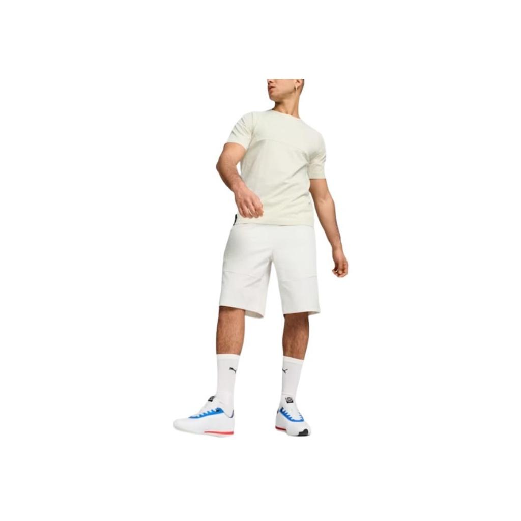 Puma Bmw M Motorsport Tech Life Pack Moisture Wicking Solid Color Casual Shorts Men Shorts Vapor-Gray 627539-07