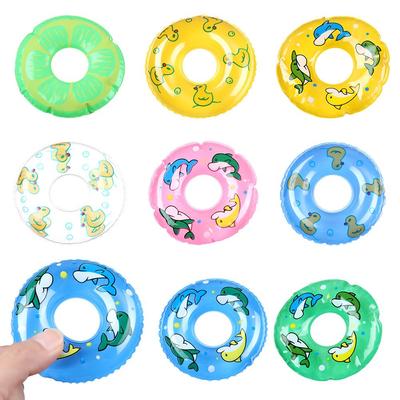 Куклы для игры Домик Пляжные принадлежности Мультяшное животное Миниатюрное плавательное кольцо Кукла Спасательный круг Игрушка Спасательный жилет