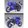 1/12 Scale Welly 2020 YAMAHA YZF-R6 Alloy Motorcycle Model Diecasts Metal Toy Vehicles Motorcycle Model High Simulation Collection Childrens Gifts