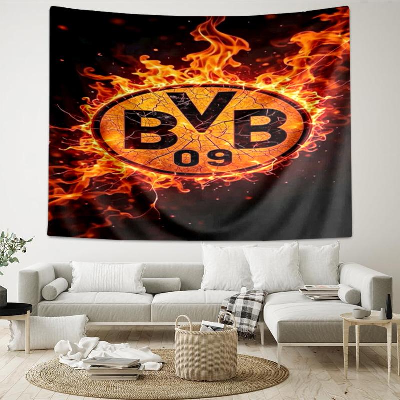 Borussia fcfc Tapestry Hanging for Bedroom,Livingroom, Playroom,Decor Art Room Wall Tapestry Holiday and Birthday Gifts