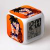 Dragon Ball Super Colorful Alarm Clock Children's Student Gifts Gifts Color Changing Alarm Clock Creative Square Clock