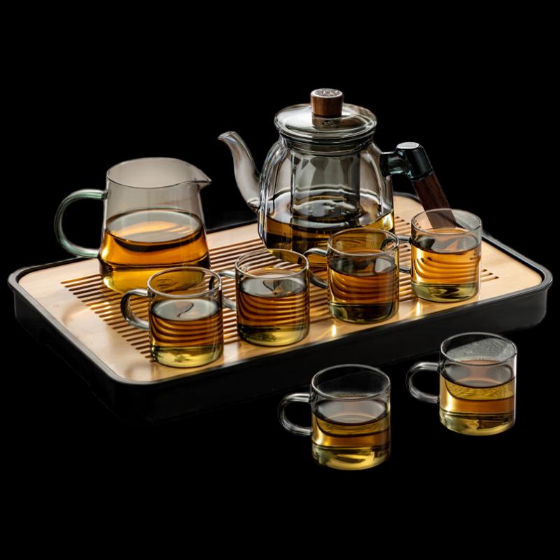 Chating Glass Teapot for Flower & Loose Leaf Tea