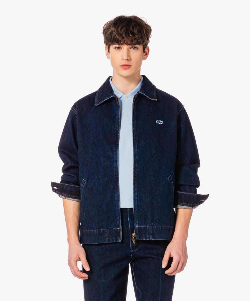 Lacoste Men'S Jp Denim Zip-Up Jacket Bh9438-56G 3Gf