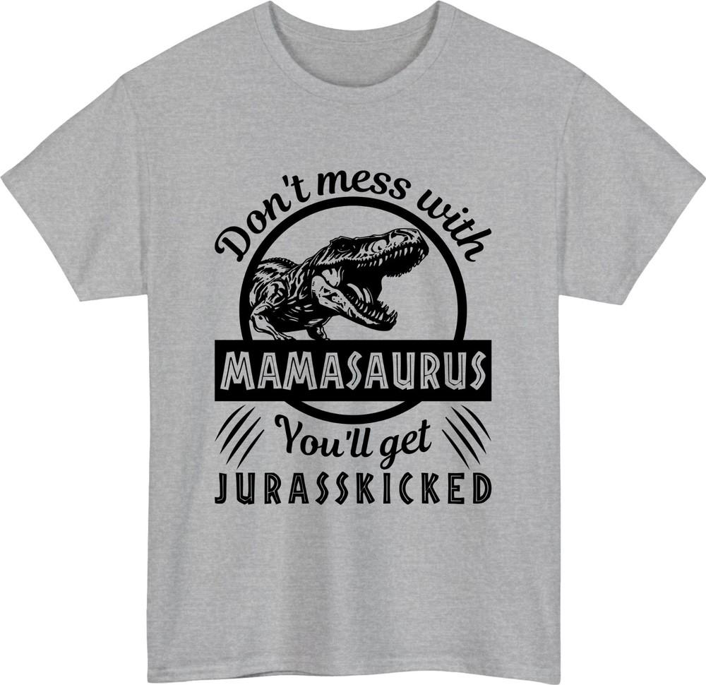 Mamasaurus mom tshirt funny mothers day jurassic pun dino mama gift tee top