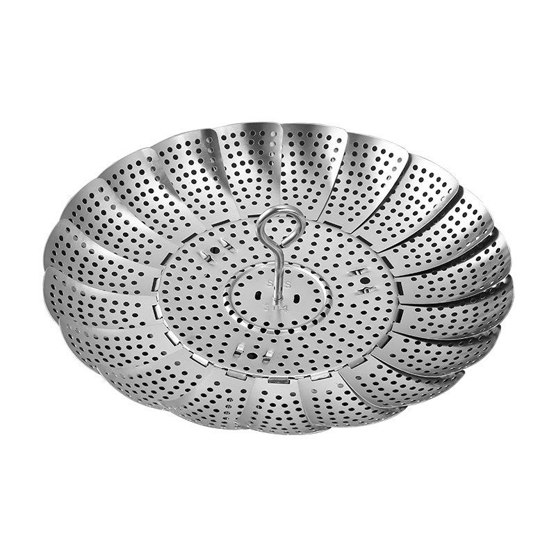 Выдвижная пароварка из нержавеющей стали 304 для сяо лун бао и паровых булочек - Многофункциональная складная стойка для сушки и приготовления на пару