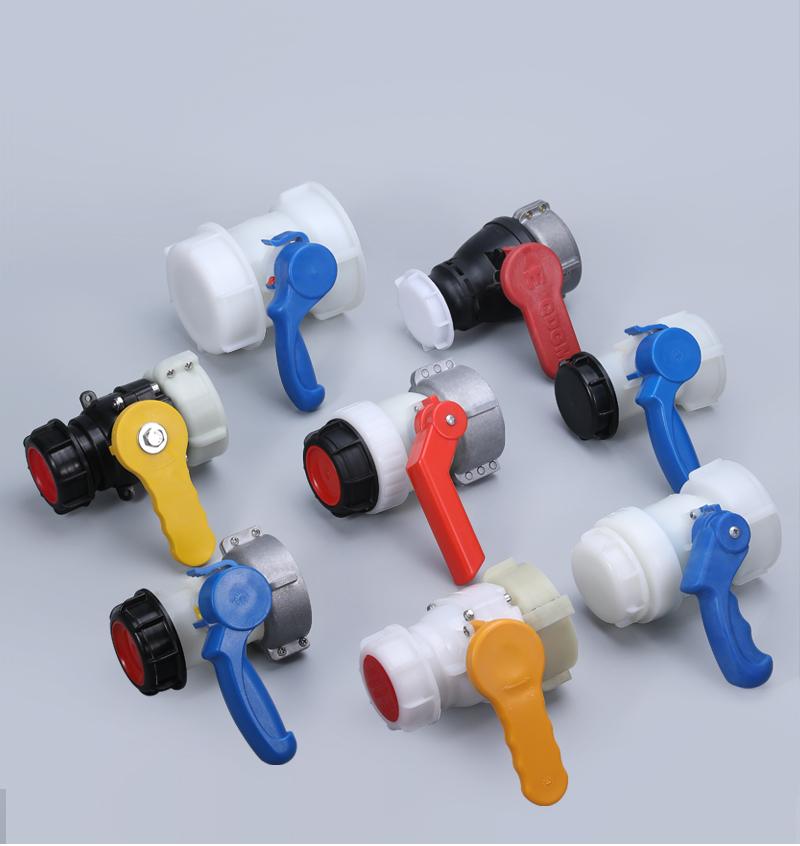 Полипропиленовый клапан-бабочка DN50 75 мм IBC Tote Tank Drain Adapter Садовый шланг Fittings Соединитель для контейнера с водой