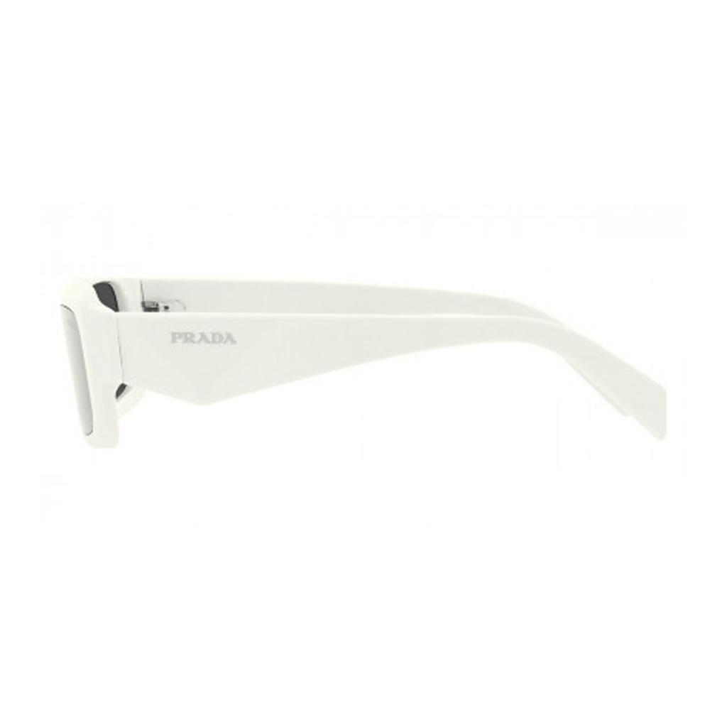 Prada Solid Design Rectangular Sunglasses Men sunglasses White PR27ZSF17K08Z55