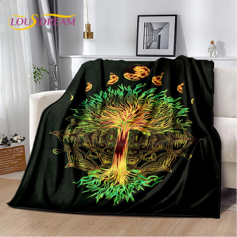 Природа Древа Жизни, скандинавская мифология, Иггдрасиль, мягкое одеяло для дома, спальни, кровати, дивана, пикника, путешествия, офиса, подарочный чехол для детей