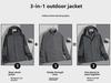 2024 Унисекс ветрозащитный водонепроницаемый 3-в-1 зимний комплект курток для пар - теплое снаряжение для альпинизма