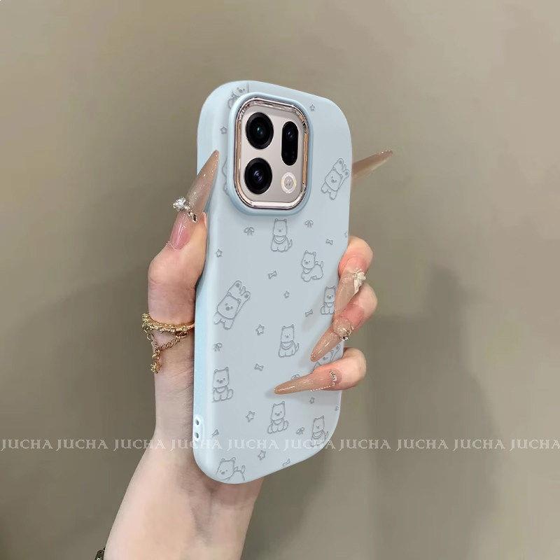 Применимо к чехлу для мобильного телефона oppofindx9pro мультяшный корейский x8ultra продвинутое ощущение противоударная линия звездный щенок