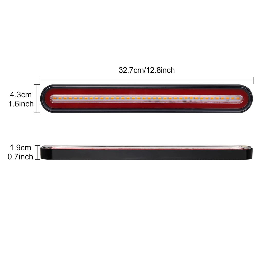 Biqing Светодиодный фонарь для прицепа Стоп-сигнал Задний Водонепроницаемый 12В Задний Стоп-сигнал Указатель поворота Габаритный фонарь Светодиодный Маркерный Стоп-сигнал для Грузовика Каравана Трактора Фонарь,