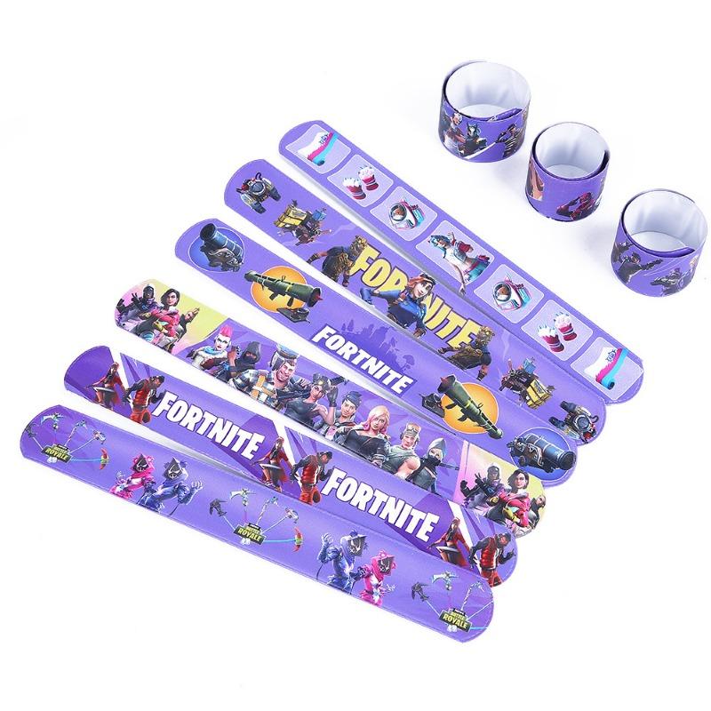 12pcs Fortnite Cartoon Children Bracelet Anime Characters Boys Girls Bracelet Toys Children Christmas Gifts