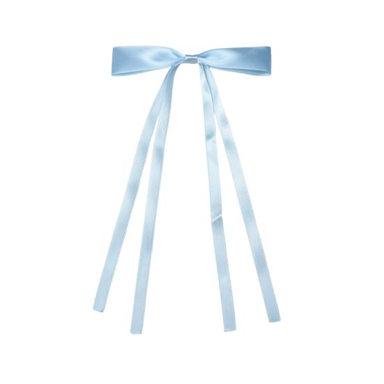 Заколка для волос для девочки, длинная лента, бант, декор, заколка для волос, декоративная заколка для волос на затылок, металлические шпильки, аксессуары для волос на День святого Валентина