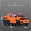 Масштаб 1/18 WULING MINI EV 6X6, литая под давлением модель автомобиля, игрушечный автомобиль с откатным механизмом, звуком и светом для детей, коллекция подарков для мальчиков и девочек