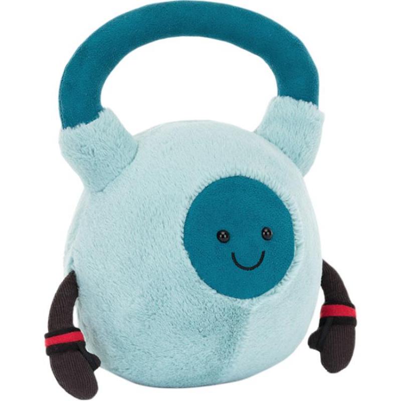 JELLYCAT Забавные предметы Amuseables Спортивная гиря Кукла Плюшевая кукла Сидячая высота 19 см Высота