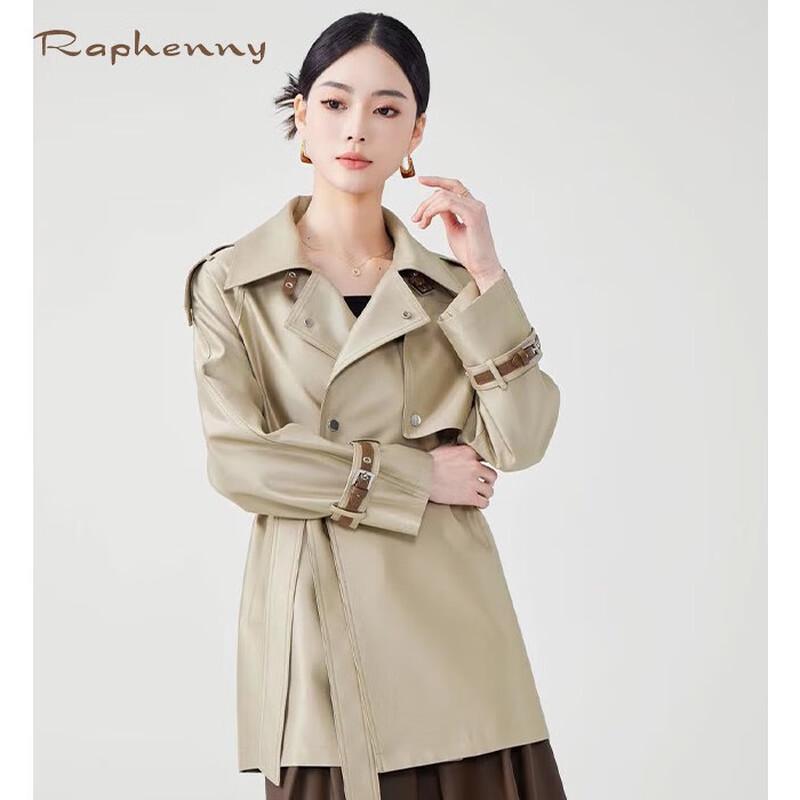 Женский классический двубортный тренч Raphenny