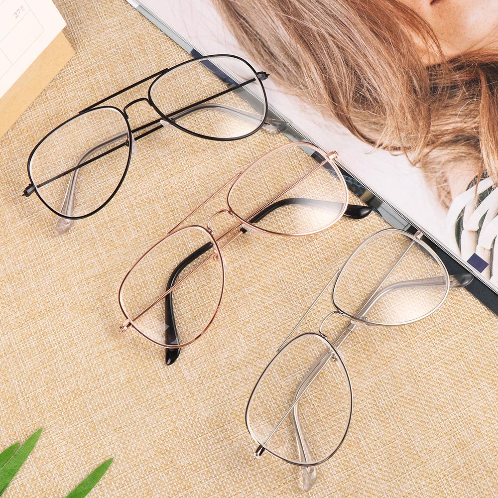 Women Men Oversized Metal Ultra Light Resin Eyeglasses Glasses Myopia Glasses Vision Care