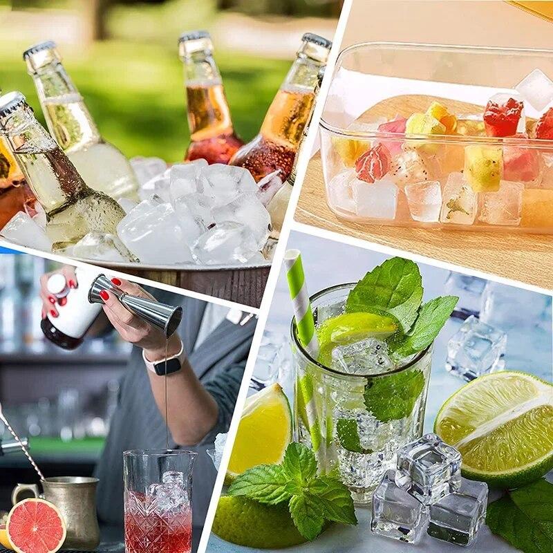 Креативный сотовый лоток для кубиков льда, многоразовая силиконовая форма для льда, машина для приготовления кубиков льда, форма для льда без BPA со съемными крышками