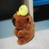 Multicolor Plush Capybara Keychain Cartoon Capybara Headgear Capybara Doll  Birthday Gift