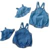 Set Denim Hat Baby Spring and Summer Clothes Light [lua Citron] 2-piece Overalls, Rompers, Set, Coveralls, Boys, Girls, Spring, Summer, Autumn,