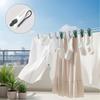 New 12/24/36-Piece Plastic Clothes Pins With Storage Basket Laundry Hanging Pegs For Socks Underwear Household Organization