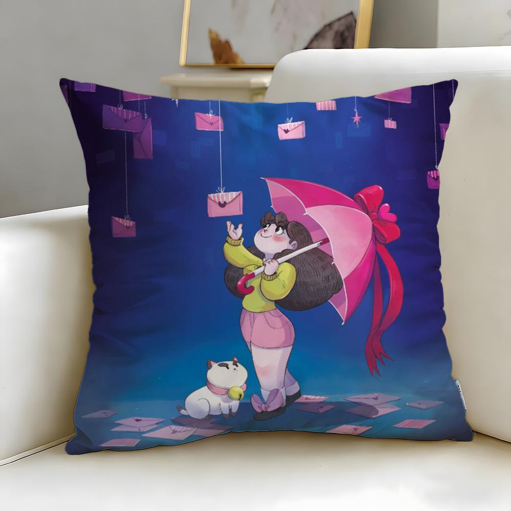 Popular Bbee And Puppycaters Cushion Cover Soft EasyWash Pillow Case Versatile for Couch Bed Travel and Office