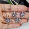 Four Leaf Clover Set Inlaid Diamonds for Women's Zircon Jewelry Popular Accessories