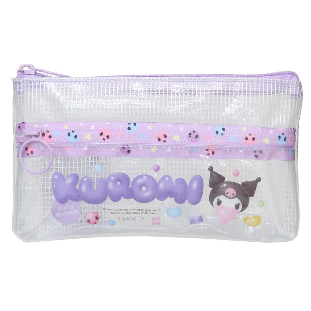K Company Sanrio Characters Clear Double Zipper Pouch Kuromi SAC-CWF-KU