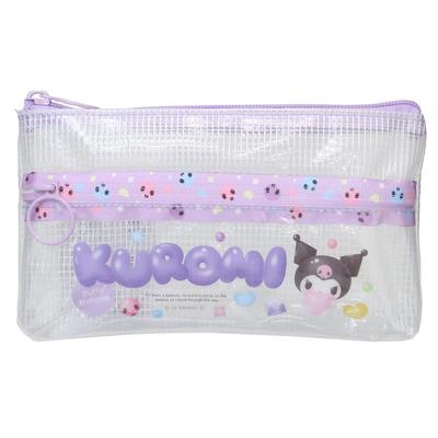 K Company Прозрачный кошелек с двойной молнией с персонажами Sanrio Kuromi SAC-CWF-KU