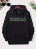 Men's and Unisex Vintage Street Hemp Themed Hooded Sweatshirt - 270g Soft Breathable Sweatshirt, Fall/Winter Casual Wear, Machine Washable,