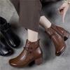 Winter Retro Fashion Short Boots Soft-soled Shoes New Ethnic Fashion Versatile Martin Boots Thick Velvet Warm