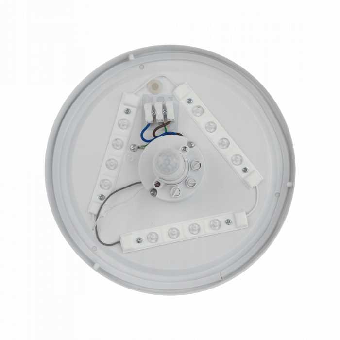 Plafoniera Led 12W 4000K Ip44 Z Czujnikiem Pir
