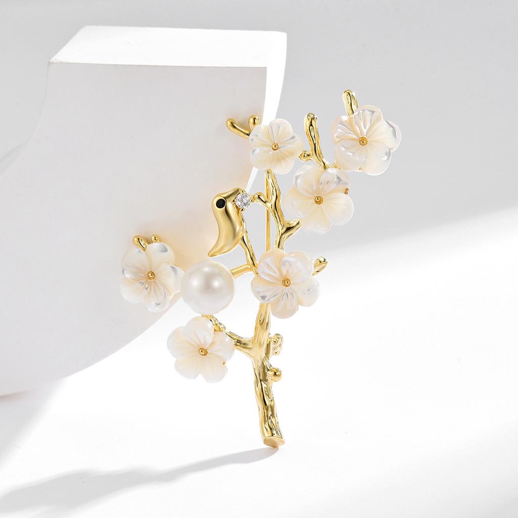 Senior Brooches Flower Leaf Brooch Pins for Women Suit Pendant Fashion Brooches Jewelry