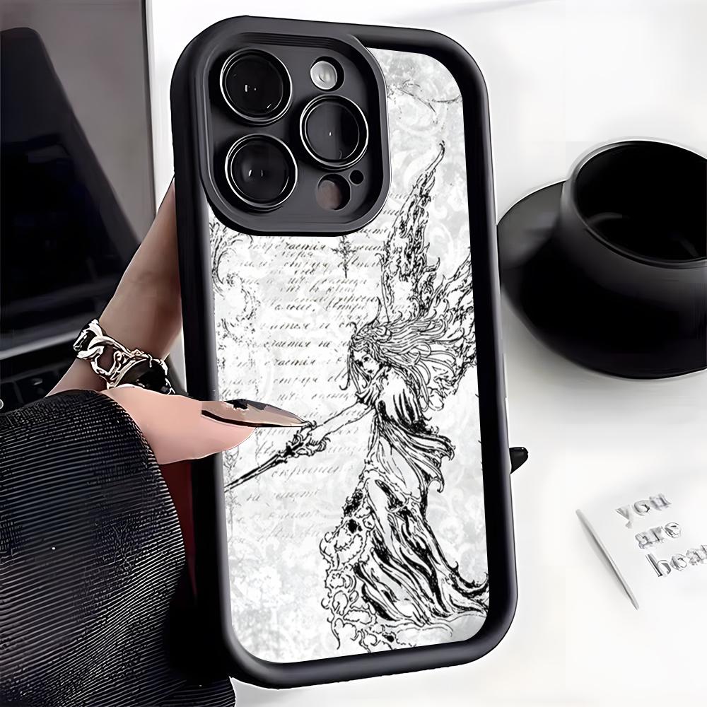 Чехол для телефона с дизайном Ангел Смерти для IPhone 17 Pro Max 16 15 14 Pro Max IPhone 13 Pro Max 11 Plus Силиконовый чехол