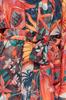 Women's Fashion New Kimono&Kaftan Floral Pattern Belted Mini Woven KimonoKaftan
