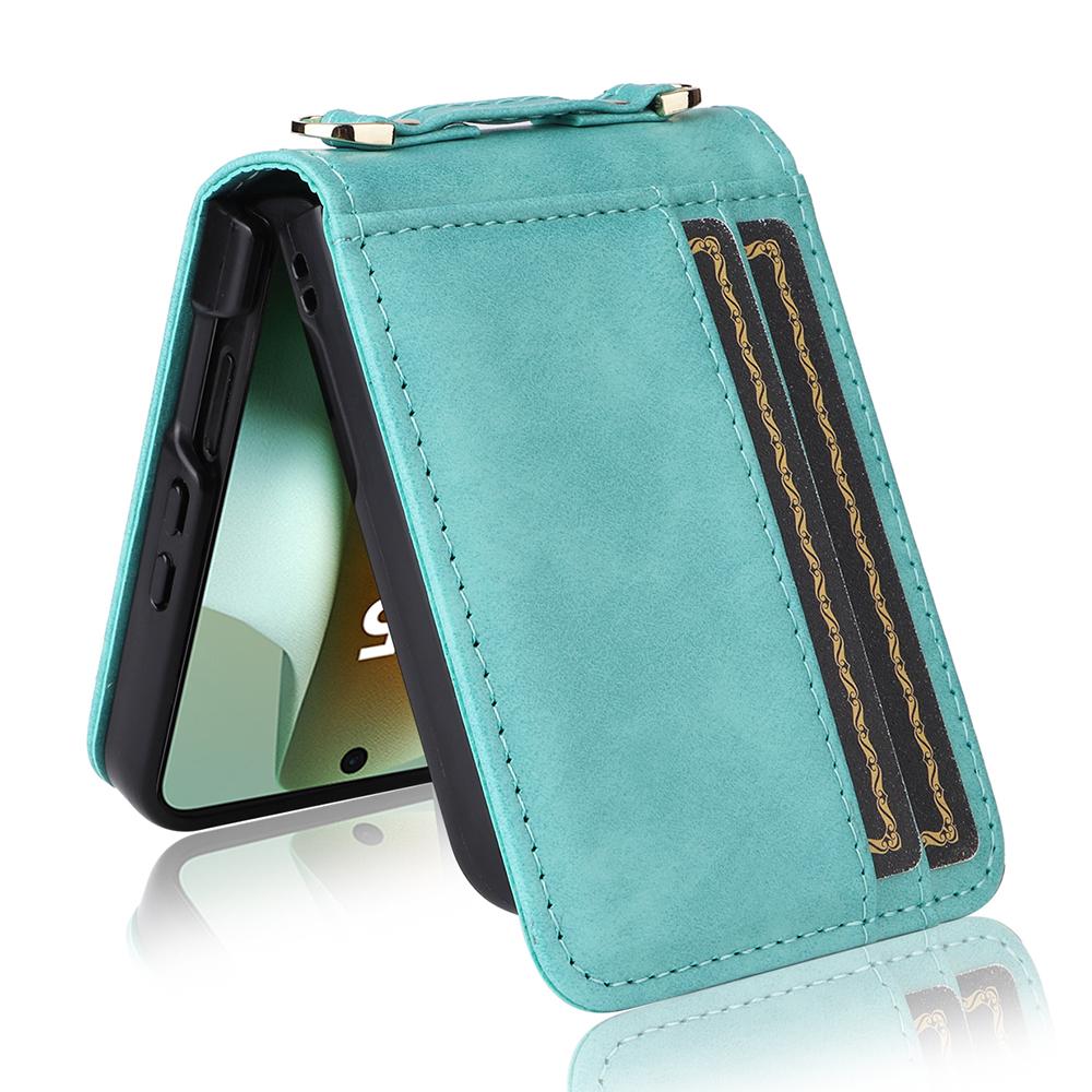 Чехол для Motorola Razr 60 Ultra 5G/Razr Ultra 2025 5G с отделениями для карт, кожаная обложка для телефона со шнурком