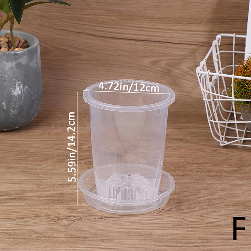 1 шт., цветочный горшок для орхидей, пластиковые горшки с отверстиями, поддон, декоративные контейнеры, утолщенные для комнатного сада, питомника