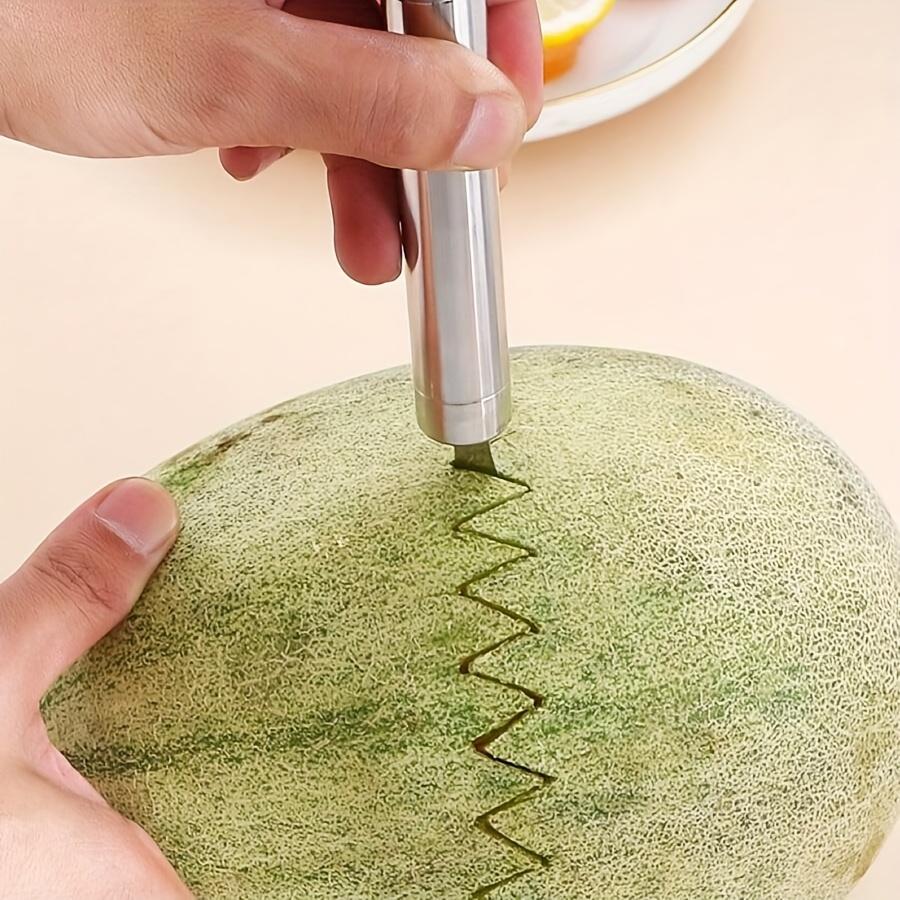 Двуглавая ложка для фруктов из нержавеющей стали, шарик для выемки, carving фруктов, ложка двойного назначения, для кухни, свежих фруктов JXB
