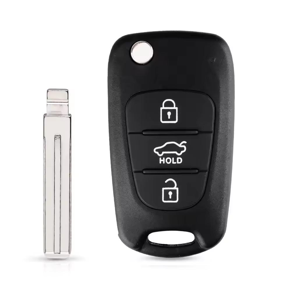 Для Hyundai I20 I30 Ix35 I35 Accent Для Kia K2 K5 Rio 3 Picanto Ceed Cerato Sportage 3 Кнопки Выкидной Пульт Брелок для Автомобиля Чехол
