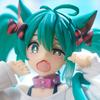 Хацунэ Мику Модель Аниме Девушка Фигурки Кошачьи Ушки Сидячая Поза Короткий Рукав Пижама Фигурки Украшение для Автомобиля Кукла Игрушка для Детей Подарки